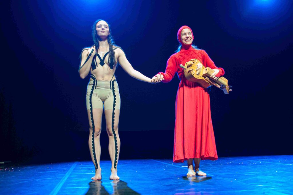 Oleksandra Mahera, Varvara Turta - perormers of Dance Macabre. Immortal Dance by Bohdan
Polishchuk. Photo: Valeria Landar