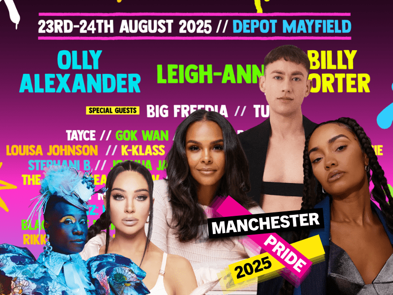 Manchester Pride: Olly Alexander, Samantha Mumba and Leigh-Anne in the 2025 lineup